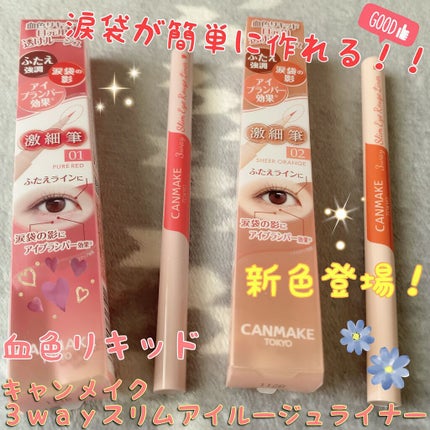 3wayスリムアイルージュライナー/キャンメイク/リキッドアイライナーを使ったクチコミ(1枚目)