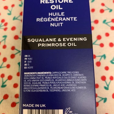 Revolution skincare night restore squalene & evening primrose oil/MAKEUP REVOLUTION/フェイスオイルを使ったクチコミ（2枚目）