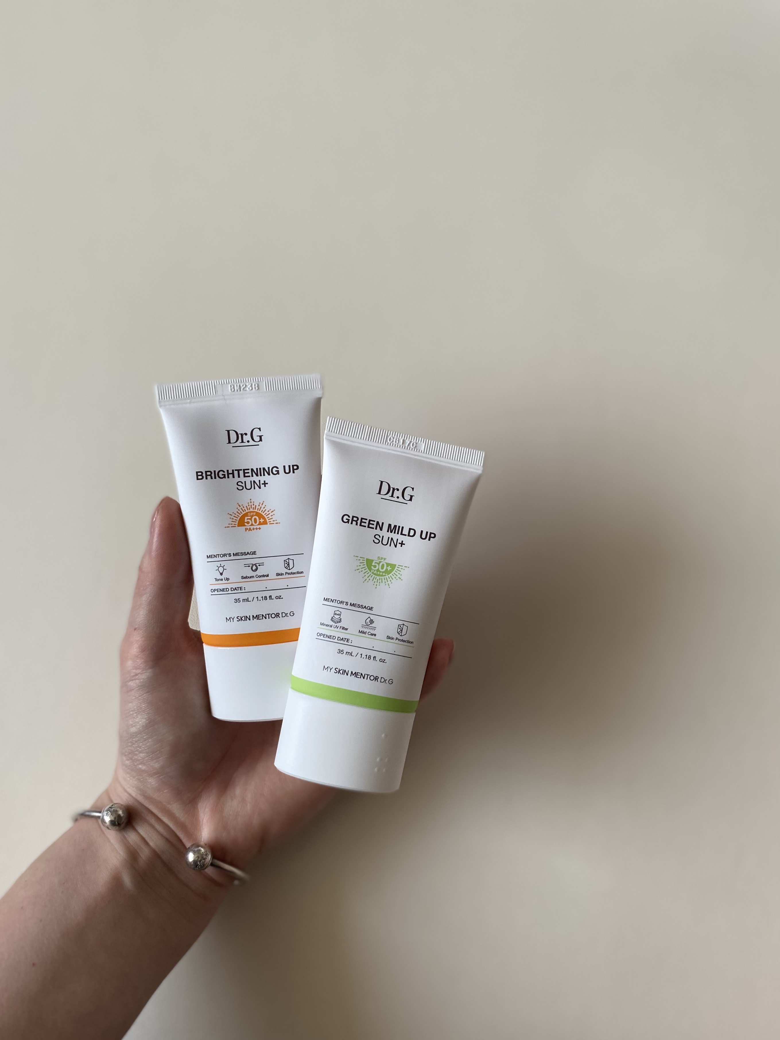 グリーンマイルドアップサンプラス/Dr.G/日焼け止めクリームを使ったクチコミ（2枚目）