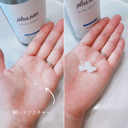 メロウシャンプー/メロウトリートメント/plus eau/市販シャンプーを使ったクチコミ(3枚目)