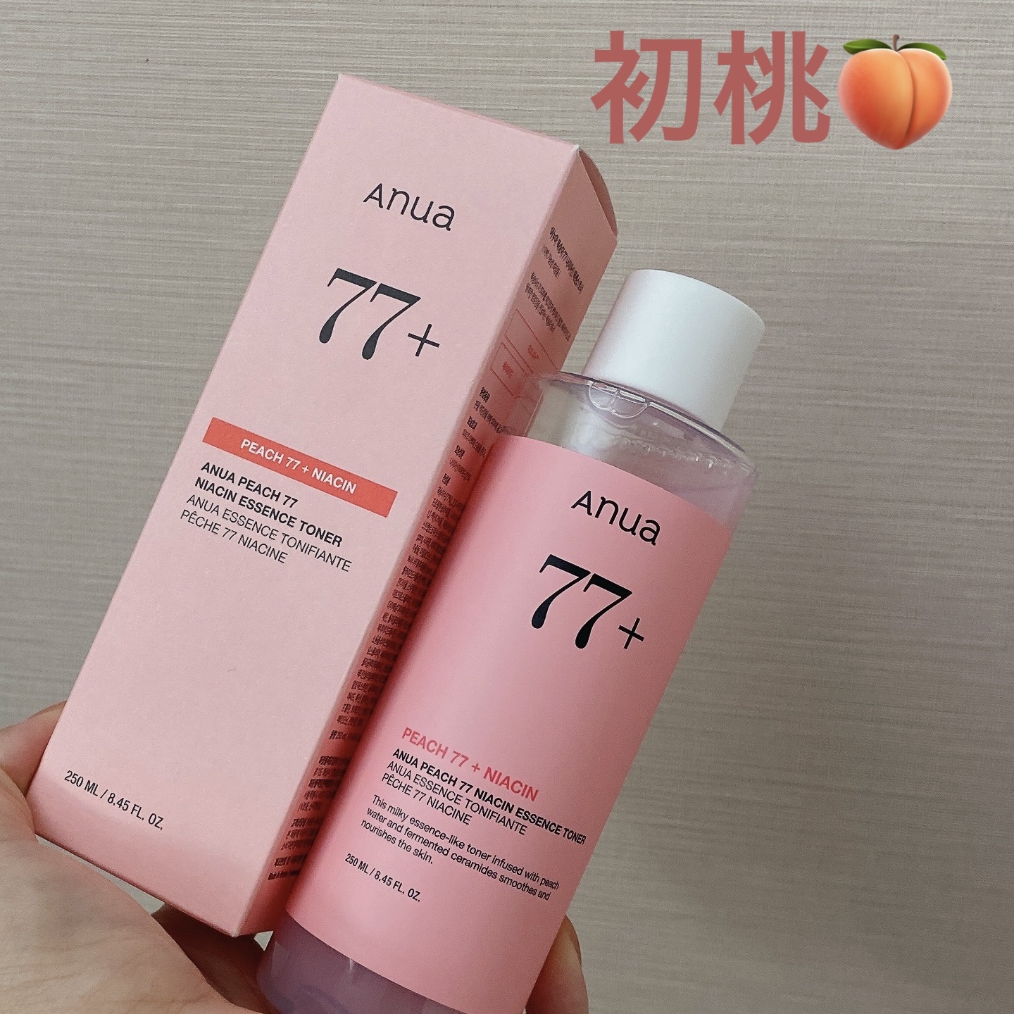 桃77％ナイアシンエッセンストナー 250ml/Anua/化粧水を使ったクチコミ（1枚目）
