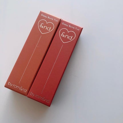 グラッシーボムティント/&nd by rom&nd/リップティントを使ったクチコミ(5枚目)