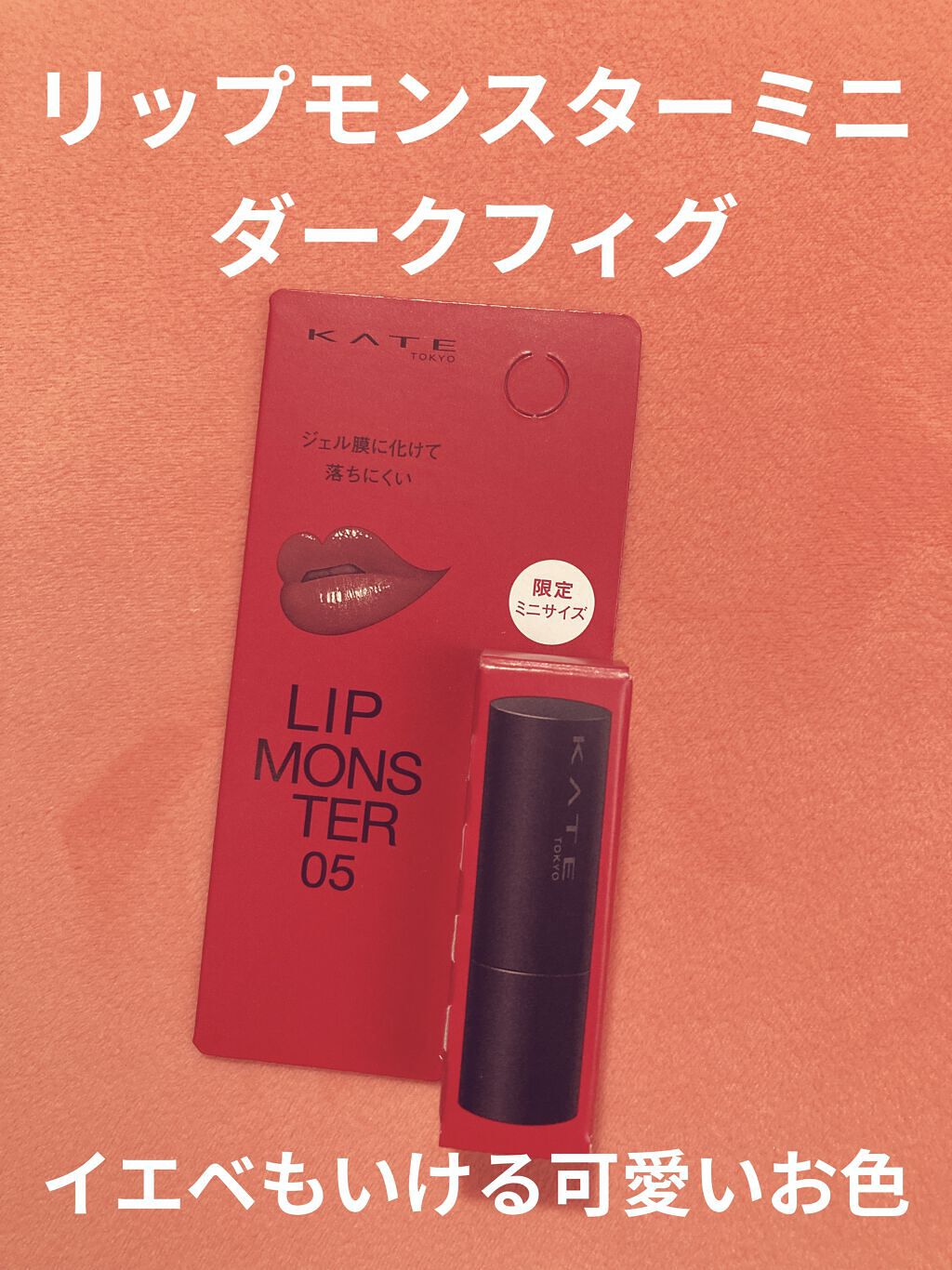 ケイト リップモンスター 05 ダークフィグ(ミニ)＜数量限定発売＞/KATE/口紅を使ったクチコミ（1枚目）