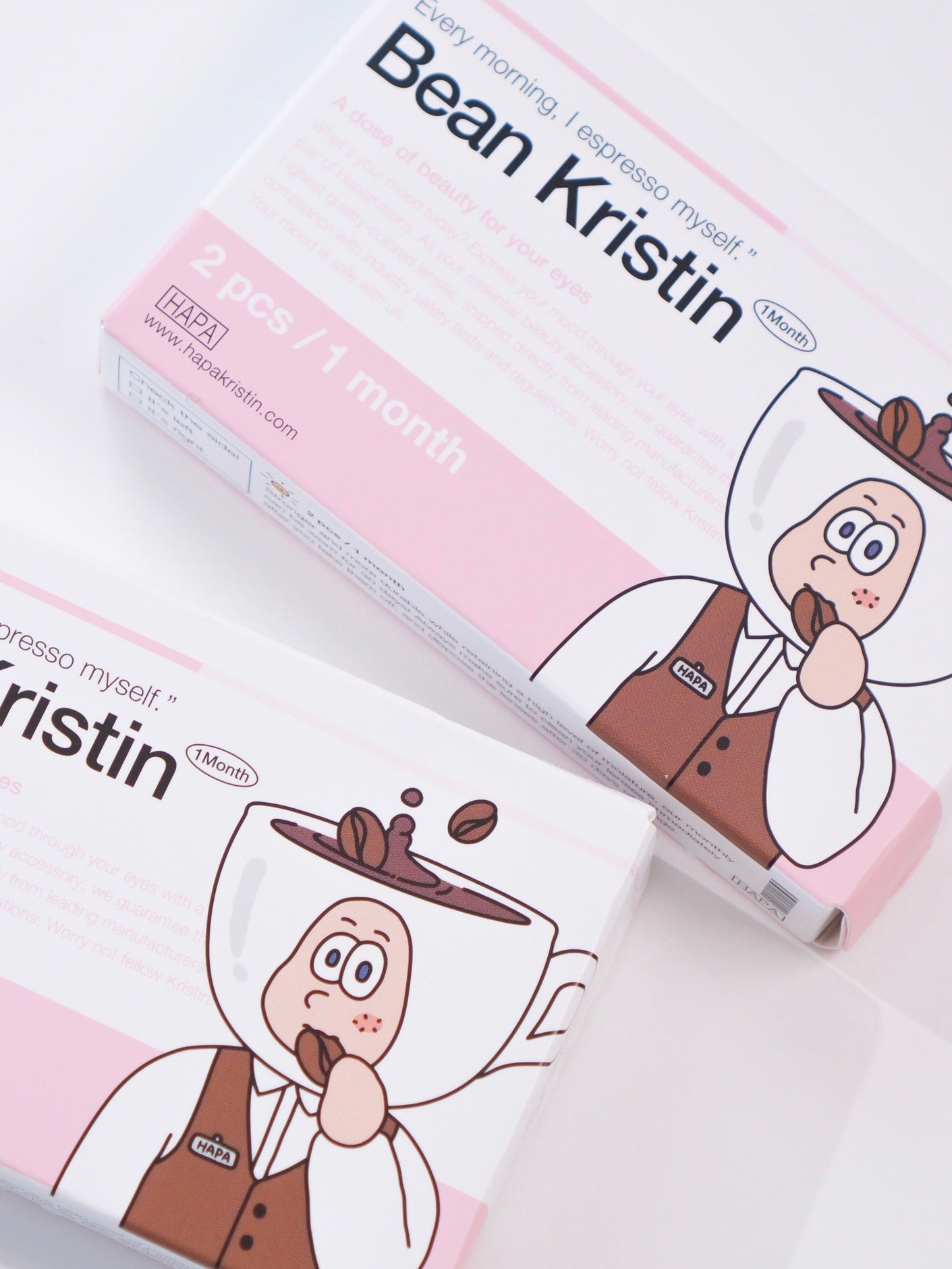 Bean Kristin 1month/Hapa kristin/1ヶ月(1MONTH)カラコンを使ったクチコミ(2枚目)