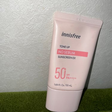 トーンアップ ノーセバム サンスクリーン SPF50+ PA++++/innisfree/日焼け止め・UVケアを使ったクチコミ（1枚目）