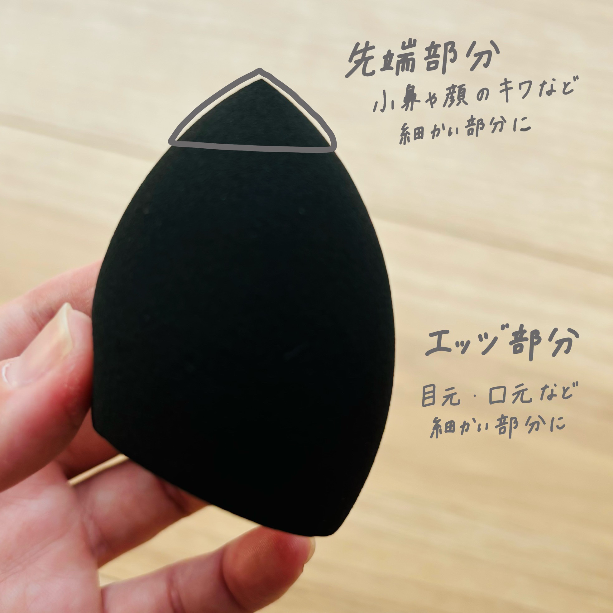  3D makeup sponge/DAISO/パフ・スポンジを使ったクチコミ（2枚目）