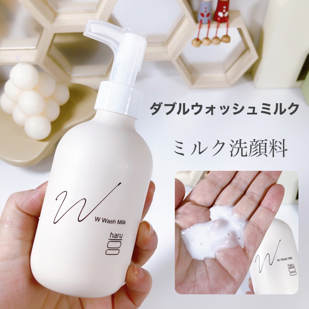 洗顔料 Haru haru 100%天然由来の“泡”洗顔！ ダブルスキンフォーム : haru