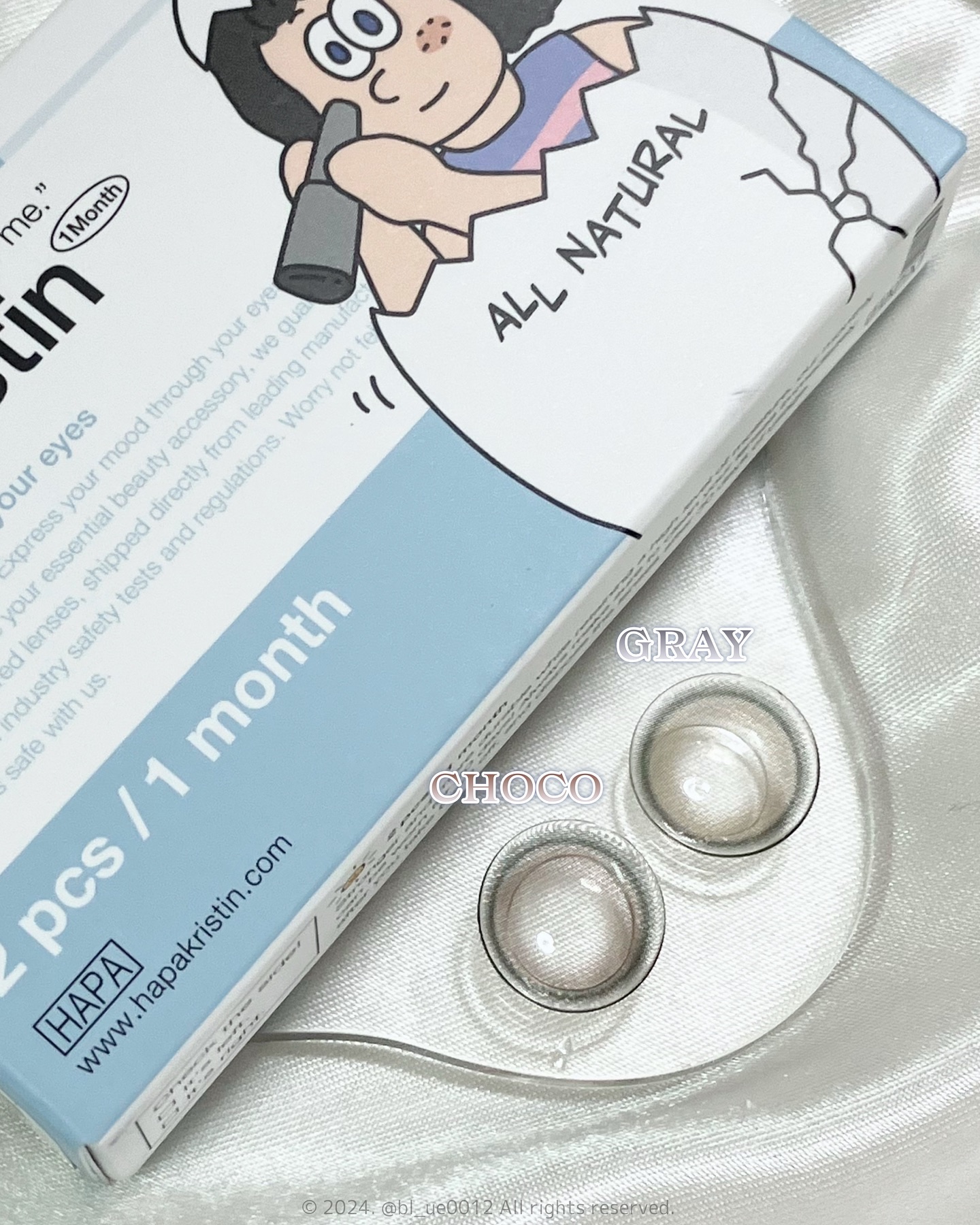 I am Kristin/Hapa kristin/１ヶ月（１MONTH）カラコンを使ったクチコミ（3枚目）