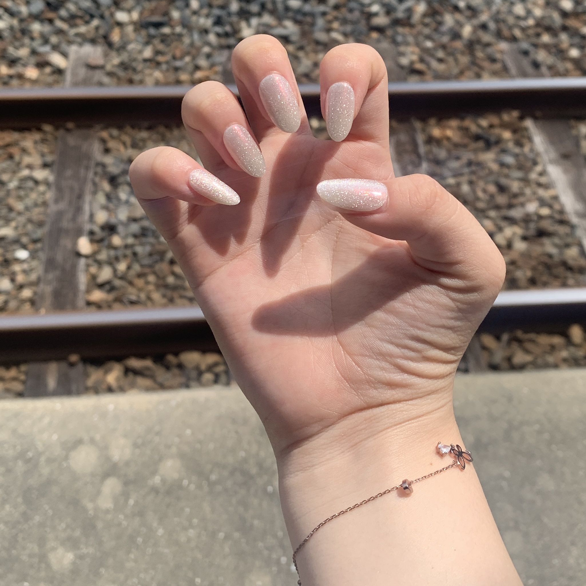 ネイルチップ(シールタイプ) Selenite/FINGER SUIT/ネイルチップ・パーツを使ったクチコミ（2枚目）