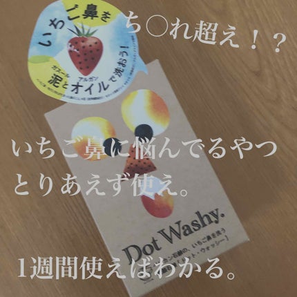 ドット・ウォッシー洗顔石鹸/ペリカン石鹸/洗顔石鹸を使ったクチコミ(1枚目)