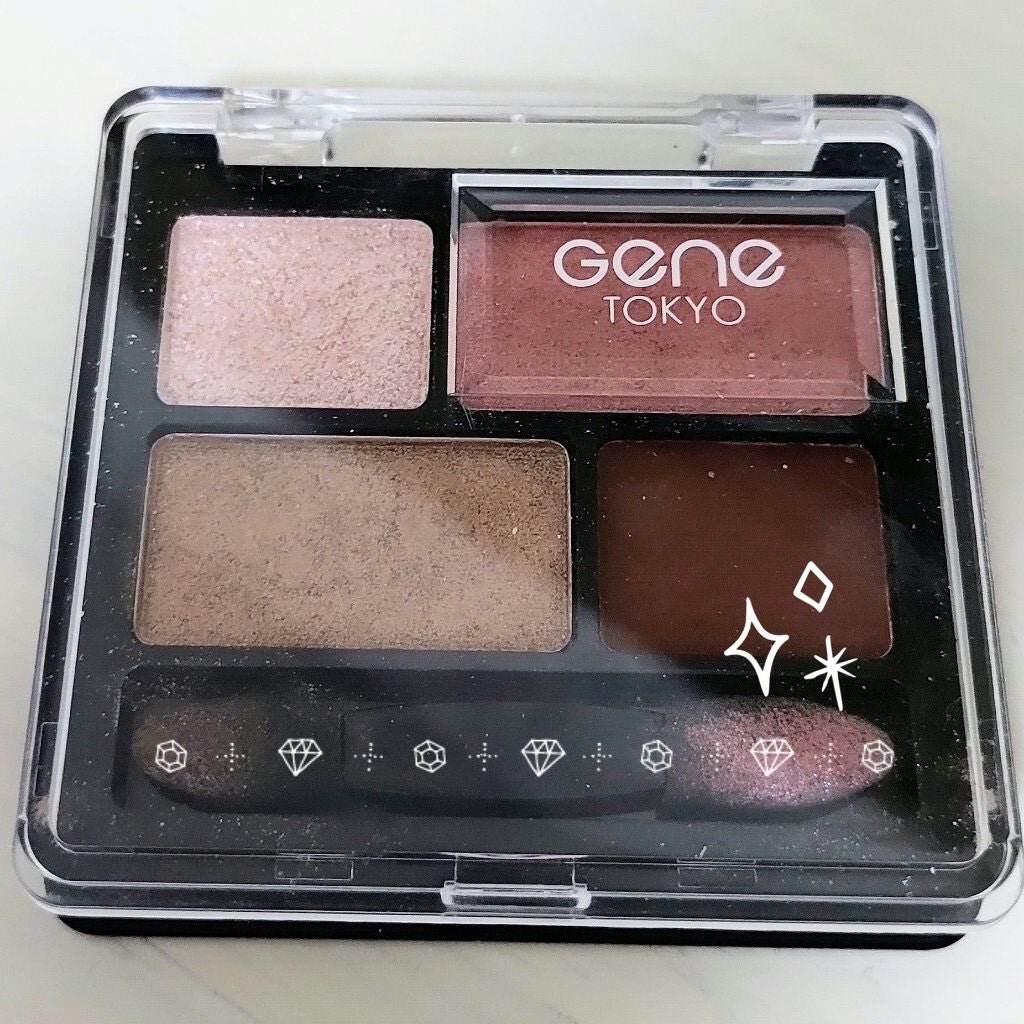 リラクシーアイシャドウ/GENE TOKYO/アイシャドウパレットを使ったクチコミ(1枚目)