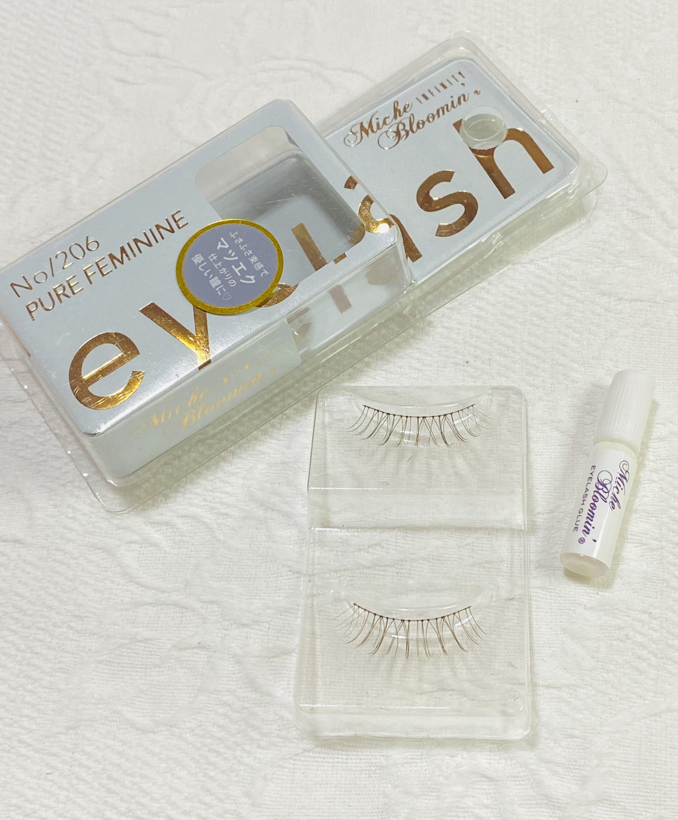 ミッシュブルーミン アイラッシュ インフィニティライン NO.206 ピュアフェミニン/ミッシュブルーミン/つけまつげを使ったクチコミ（2枚目）