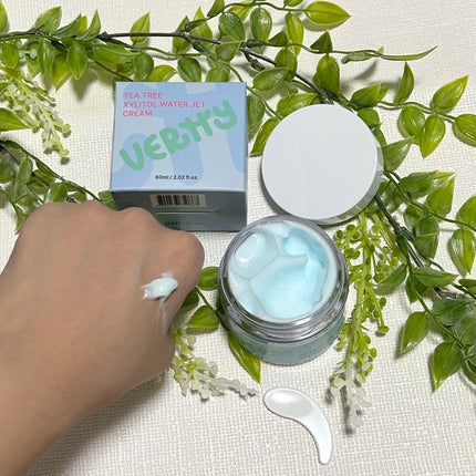 ティーツリーキシリトールウォータージェットクリーム/Vertty/フェイスクリームを使ったクチコミ(2枚目)
