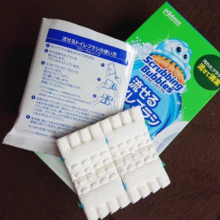 スクラビングバブル 流せるトイレブラシ/ジョンソン/その他を使ったクチコミ(4枚目)