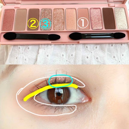 プレイカラー アイシャドウ/ETUDE/アイシャドウパレットを使ったクチコミ(2枚目)