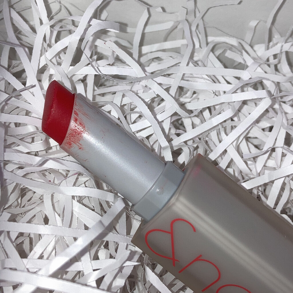 ゼロマットリップスティック 16 ダズルレッド/rom&nd/口紅を使ったクチコミ（2枚目）