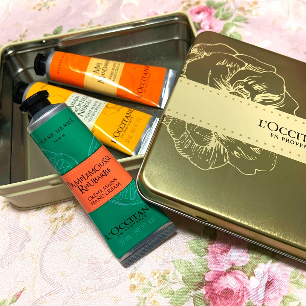 パンプルムース ルバーブ ハンドクリーム/L'OCCITANE/ハンドクリームを使ったクチコミ(1枚目)