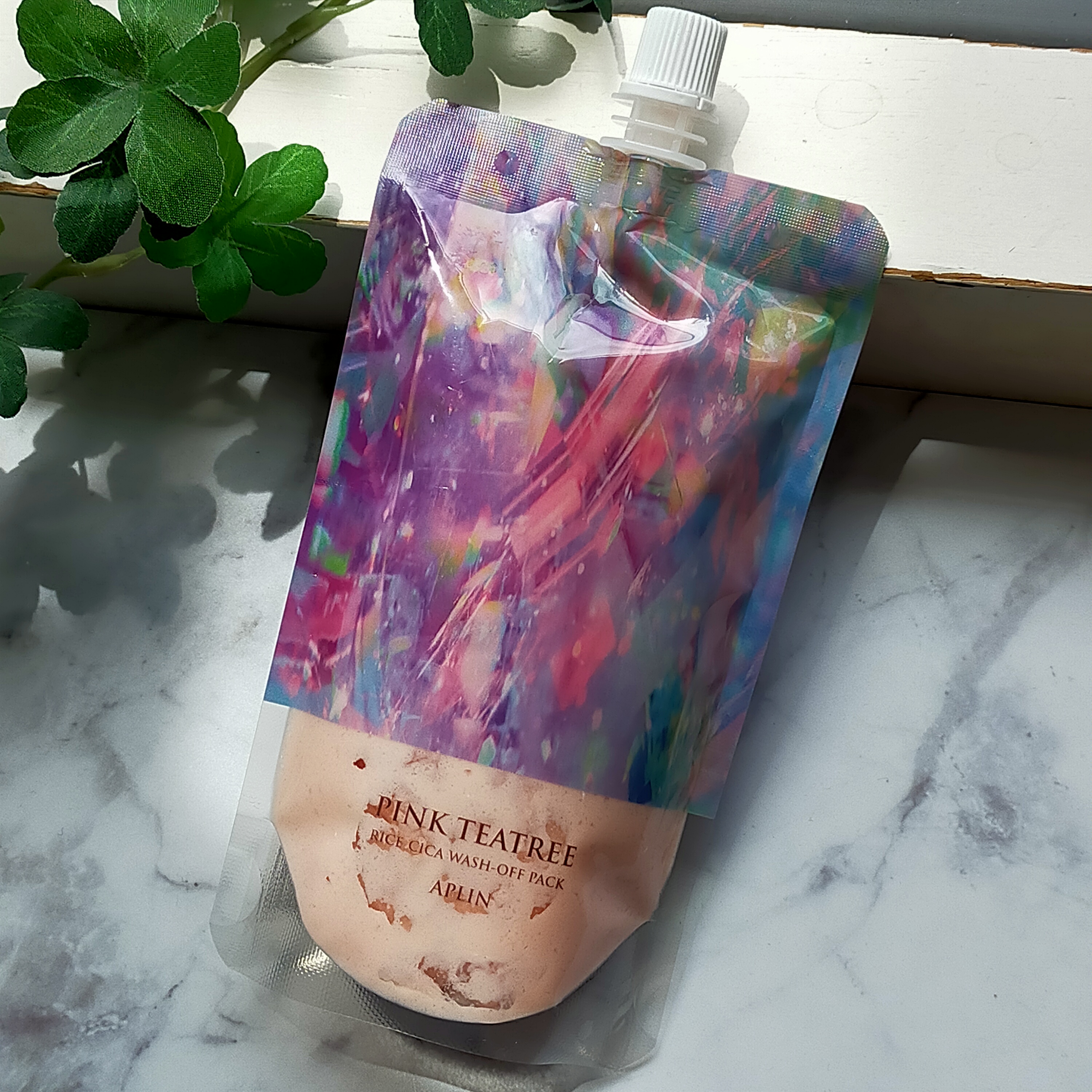 ピンクティーツリーライスシカウォッシュオフパック/APLIN/洗い流すパック・マスクを使ったクチコミ（1枚目）