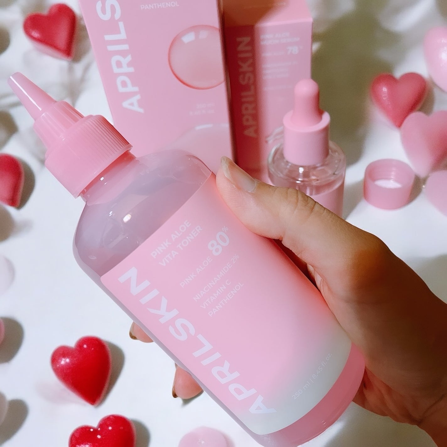 ピンクアロエビタトナー/APRILSKIN/化粧水を使ったクチコミ(2枚目)