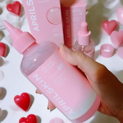 ピンクアロエビタトナー/APRILSKIN/化粧水を使ったクチコミ(2枚目)