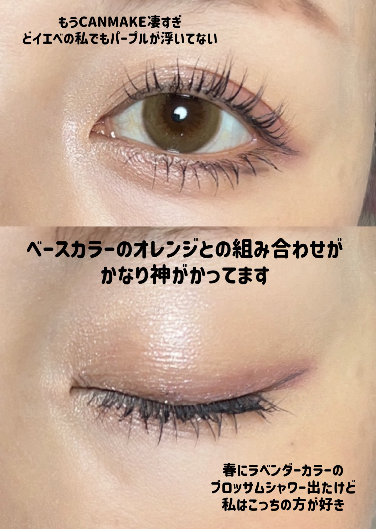 ジューシーピュアアイズ/キャンメイク/アイシャドウパレット by みーちゃん@減量中あと4キロ