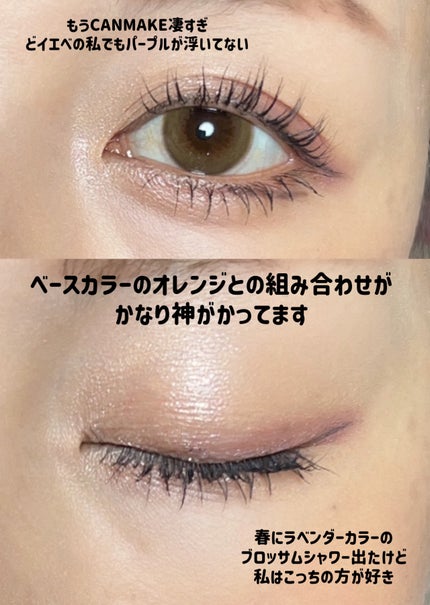 ジューシーピュアアイズ/キャンメイク/アイシャドウパレットを使ったクチコミ(6枚目)