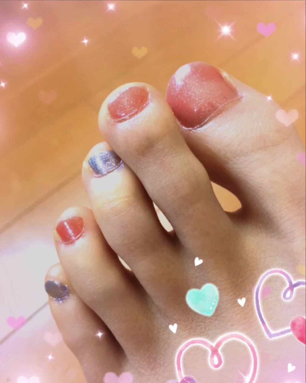 カラフルネイルズ/キャンメイク/マニキュアを使ったクチコミ(2枚目)