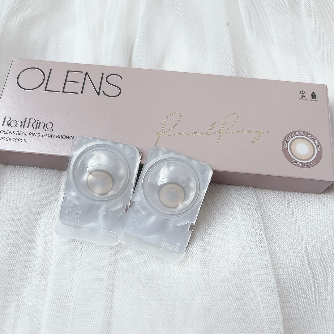 Real Ring 1day ブラウン/OLENS/ワンデー（１DAY）カラコンを使ったクチコミ（3枚目）