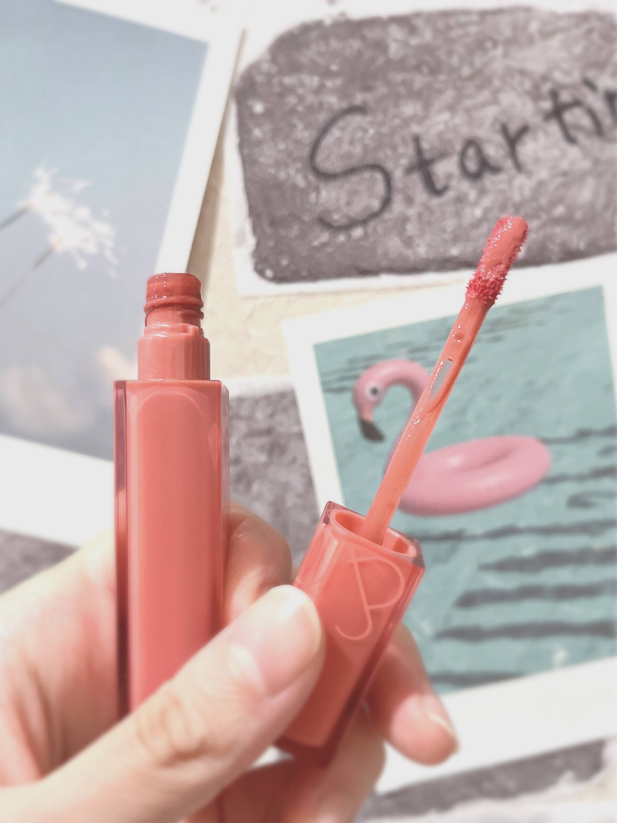 デュイフルウォーターティント 03 イフローズ/rom&nd/リップティントを使ったクチコミ（2枚目）