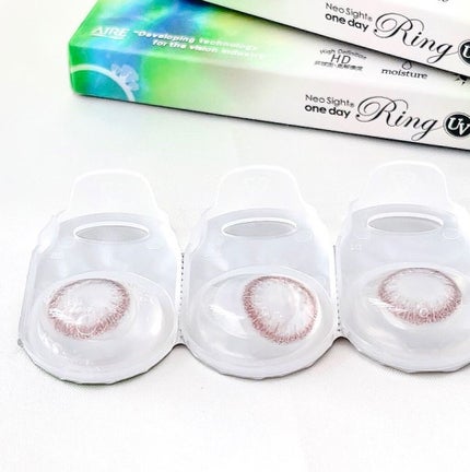 ネオサイトワンデー リングUV/Aire/ワンデー(1DAY)カラコンを使ったクチコミ(4枚目)