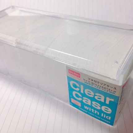 フタ付きクリアケース/DAISO/その他を使ったクチコミ(2枚目)