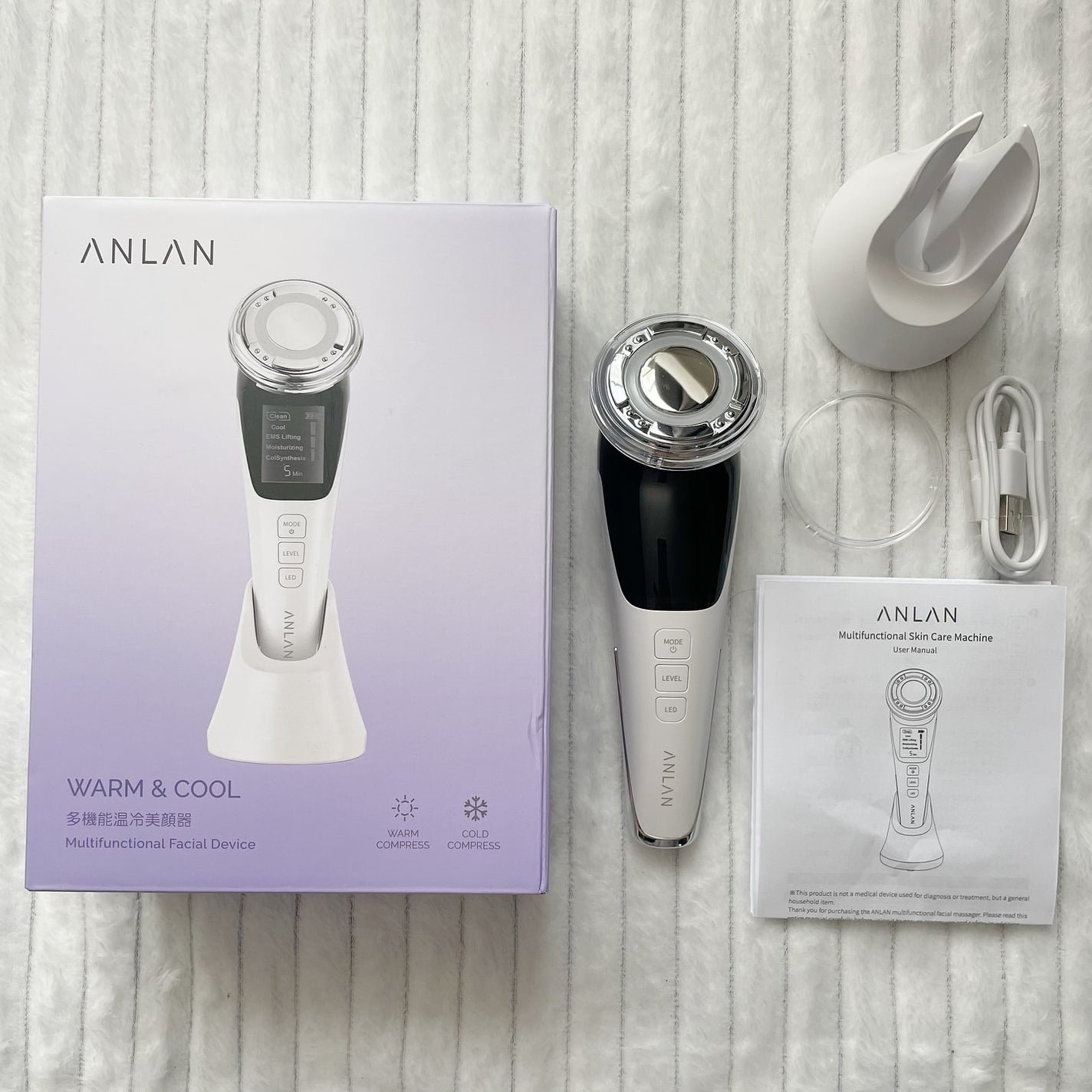多機能温冷美顔器/ANLAN/美顔器・マッサージを使ったクチコミ(3枚目)