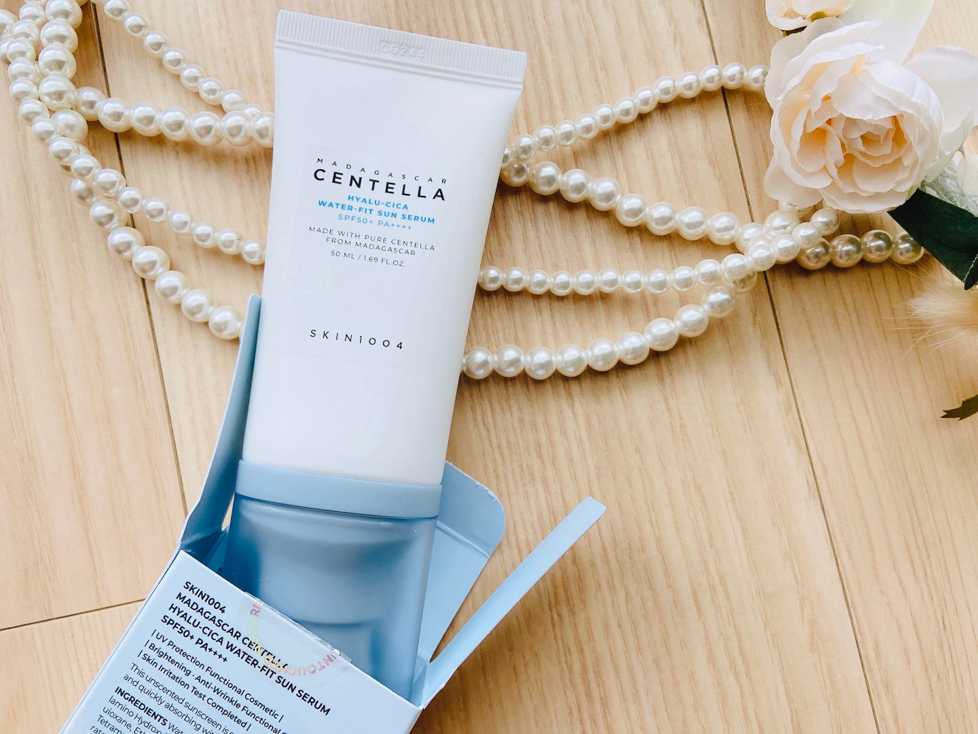 ヒアルーシカ ウォーターフィット サンセラム/SKIN1004/日焼け止めローションを使ったクチコミ(5枚目)