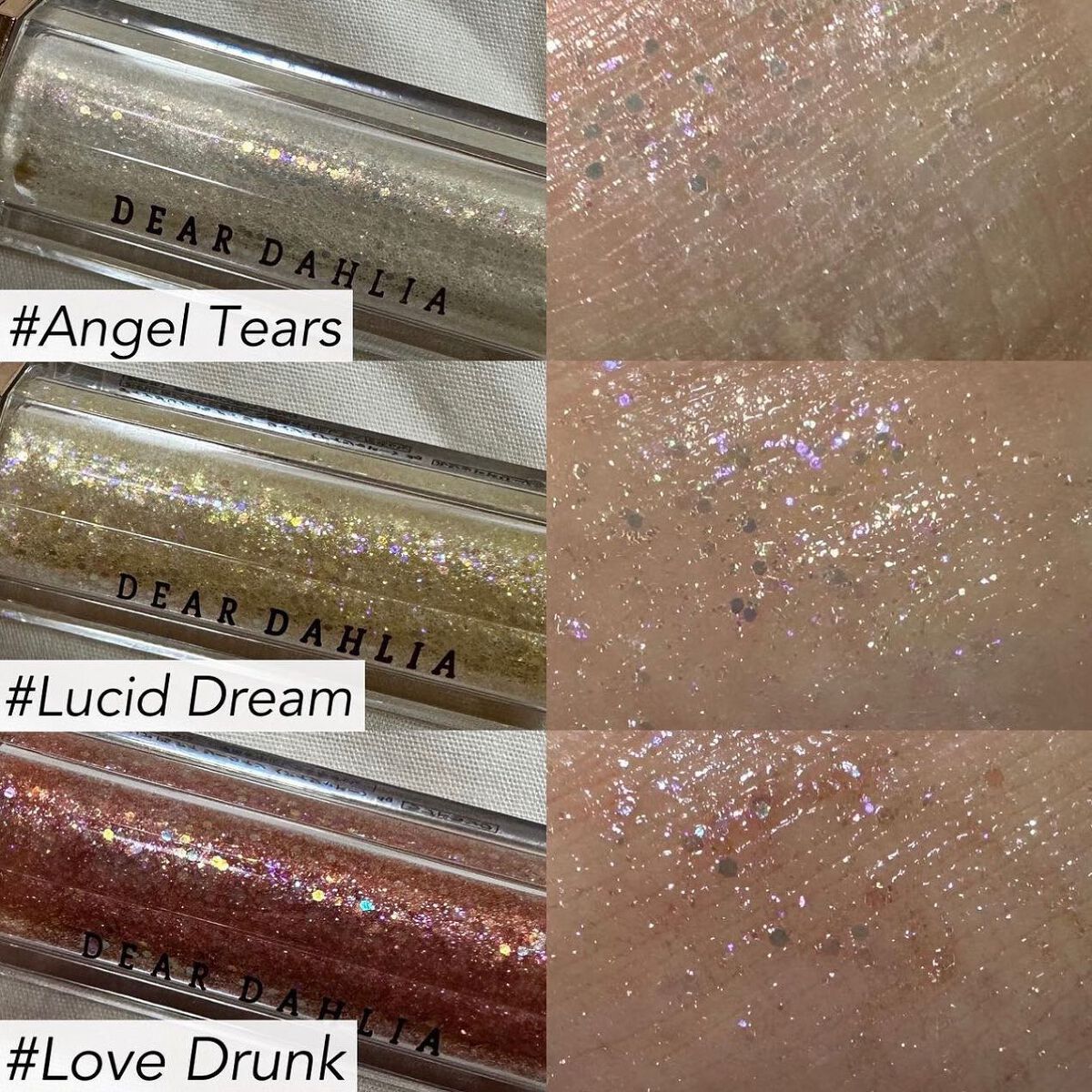 パラダイス シャイン アイ シークイン/DEAR DAHLIA/リキッドアイシャドウを使ったクチコミ(4枚目)