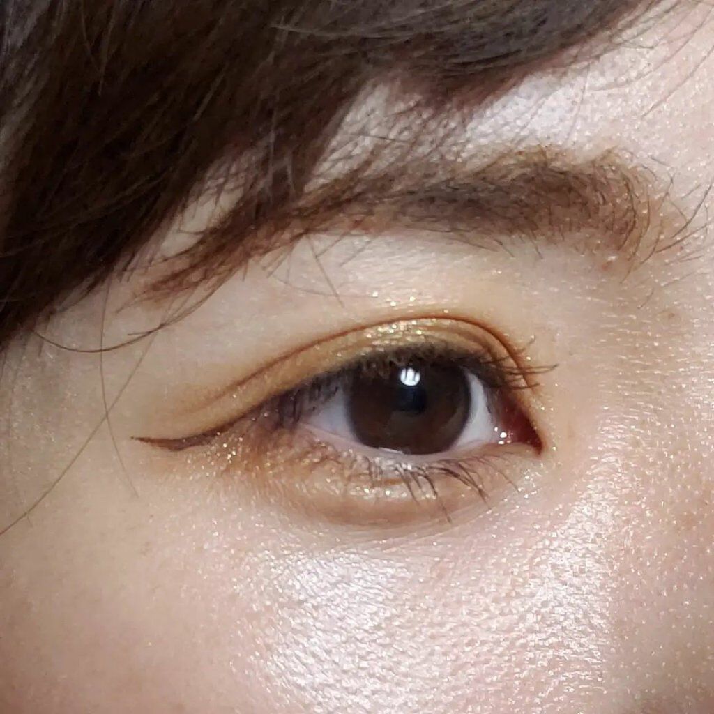 アディクション ザ アイシャドウ スパークル 008SP Garnish Sun/ADDICTION/単色アイシャドウを使ったクチコミ（1枚目）