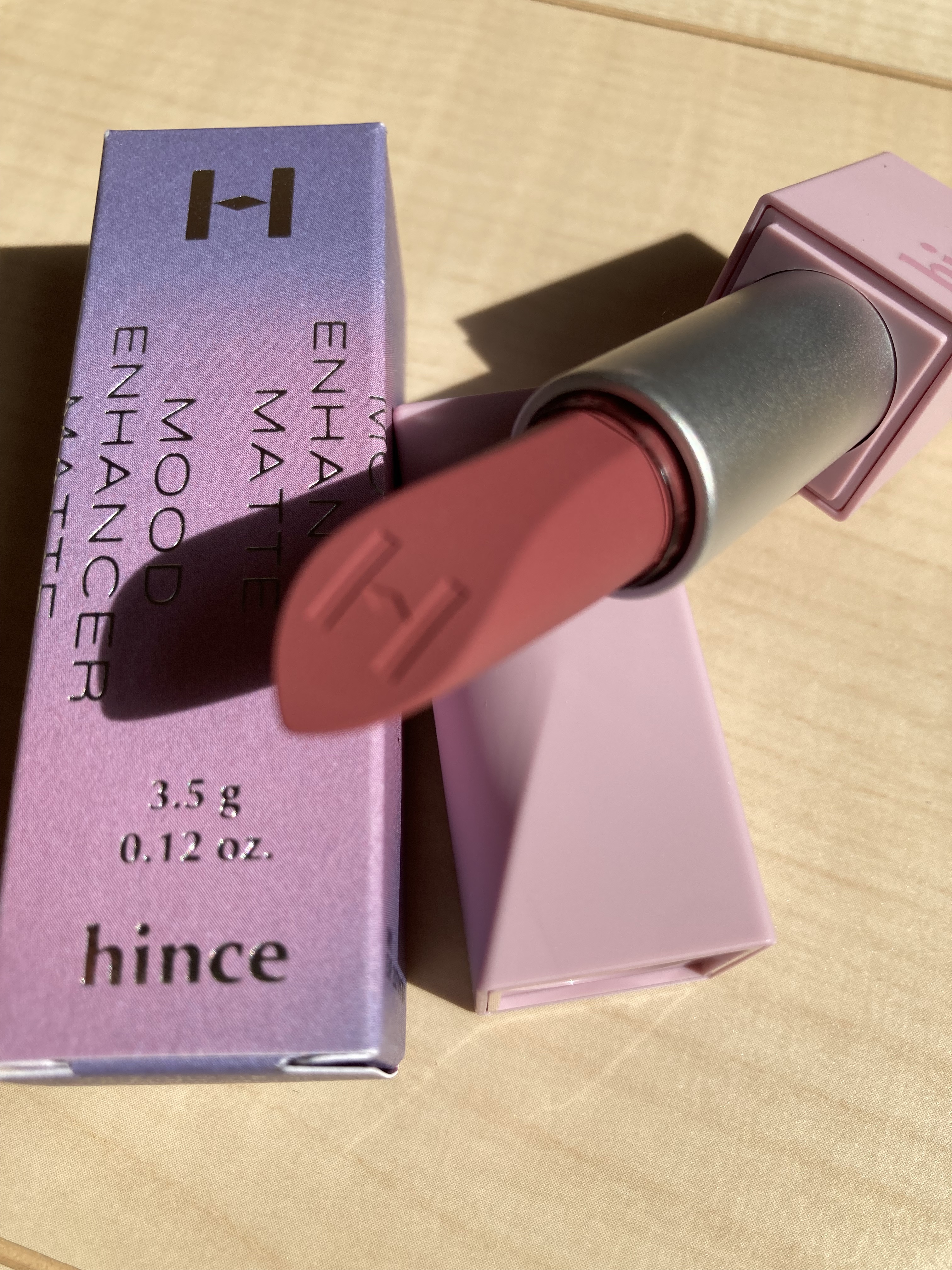 hince ムードインハンサーマット のクチコミ「hince❤️ムードインハンサーマット

M017プラシド

春の新色！

色味は大人っぽいピ.....」（1枚目）