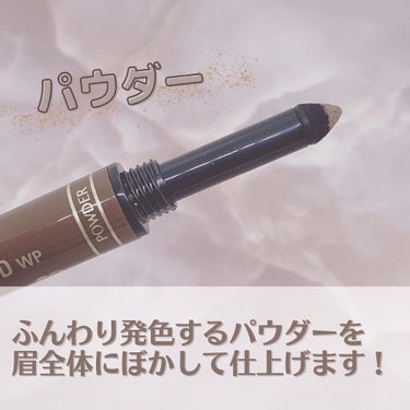 てぃ⋈コスメlover on LIPS 「.⋆⸜一本で自然眉がつくれる✨K-パレットラスティング2WAY..」（3枚目）