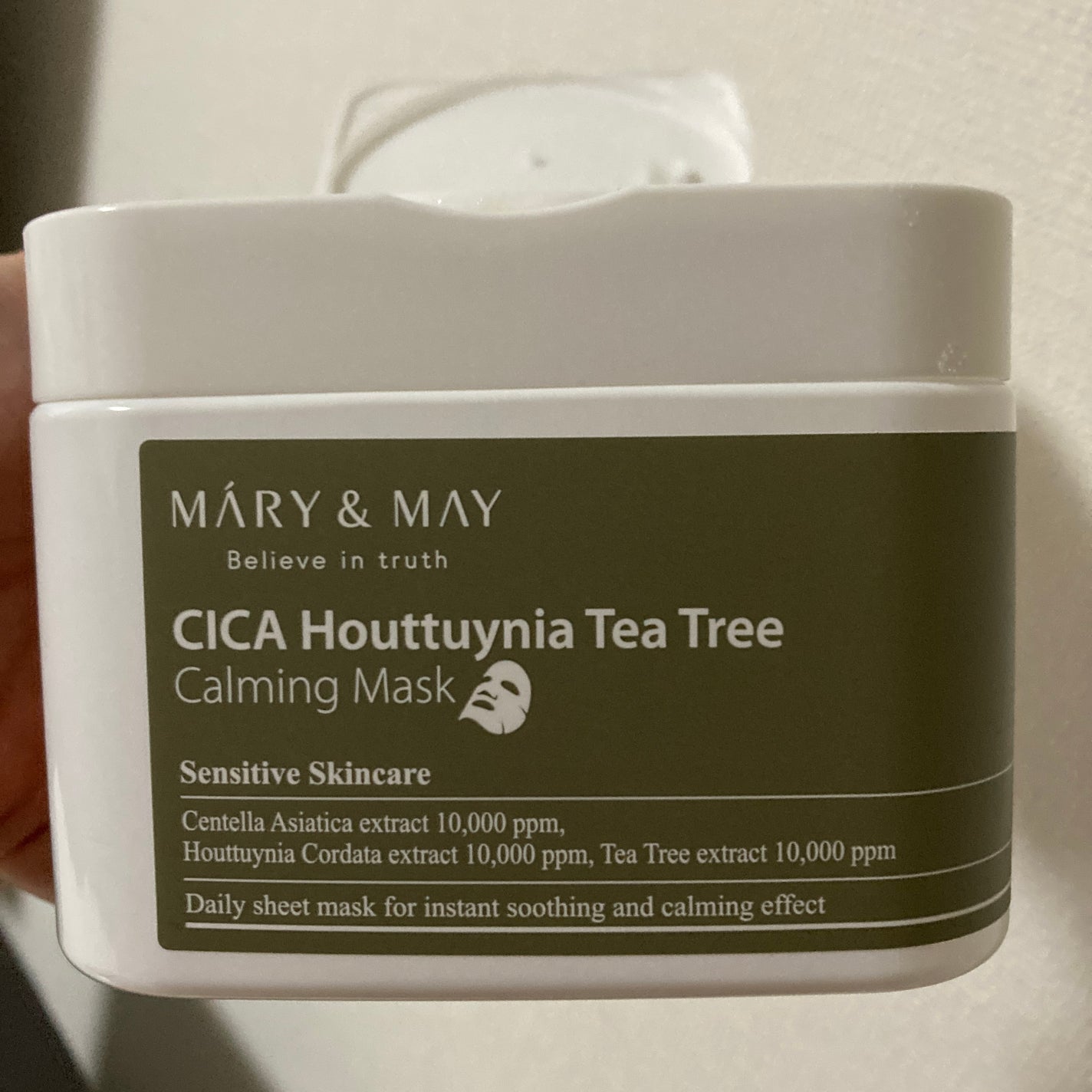 シカドクダミ+ティーツリーカーミングマスク/MARY&MAY/シートマスク・パックを使ったクチコミ(2枚目)