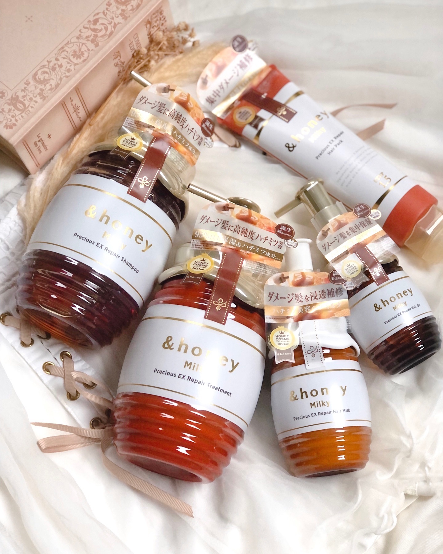 ミルキー プレシャス EX リペア シャンプー1.0 / ヘアトリートメント2.0 ヘアトリートメント500g/&honey/市販シャンプーを使ったクチコミ（1枚目）