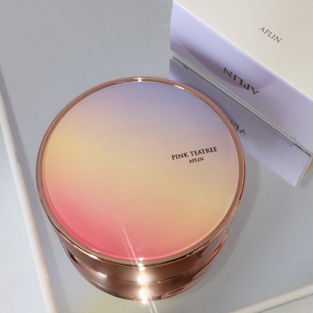 ピンクティーツリーカバーアップグロウクッション/APLIN/クッションファンデーションを使ったクチコミ(4枚目)