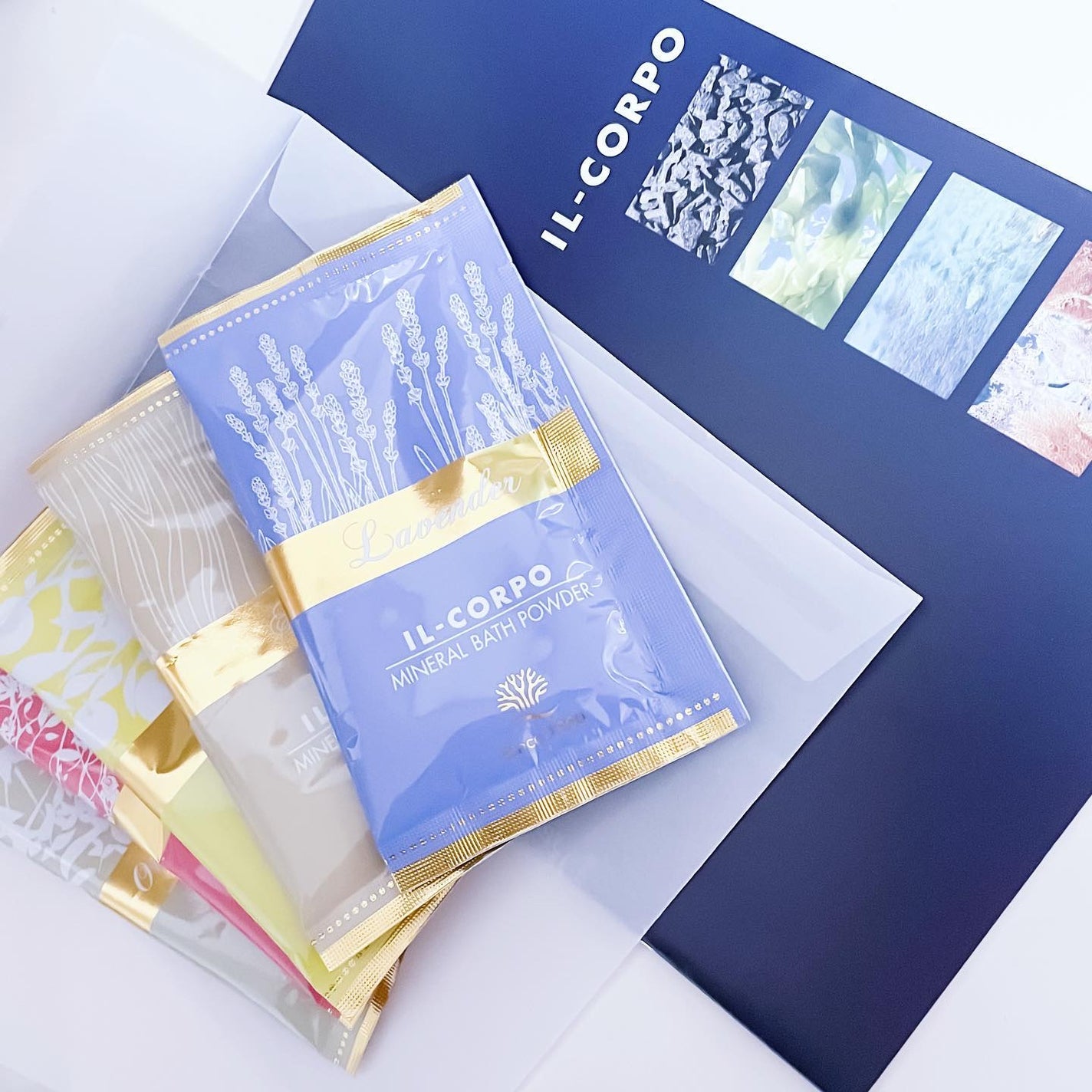 ミネラルバスパウダー グリーティングギフト/イルコルポ/入浴剤セットを使ったクチコミ(1枚目)