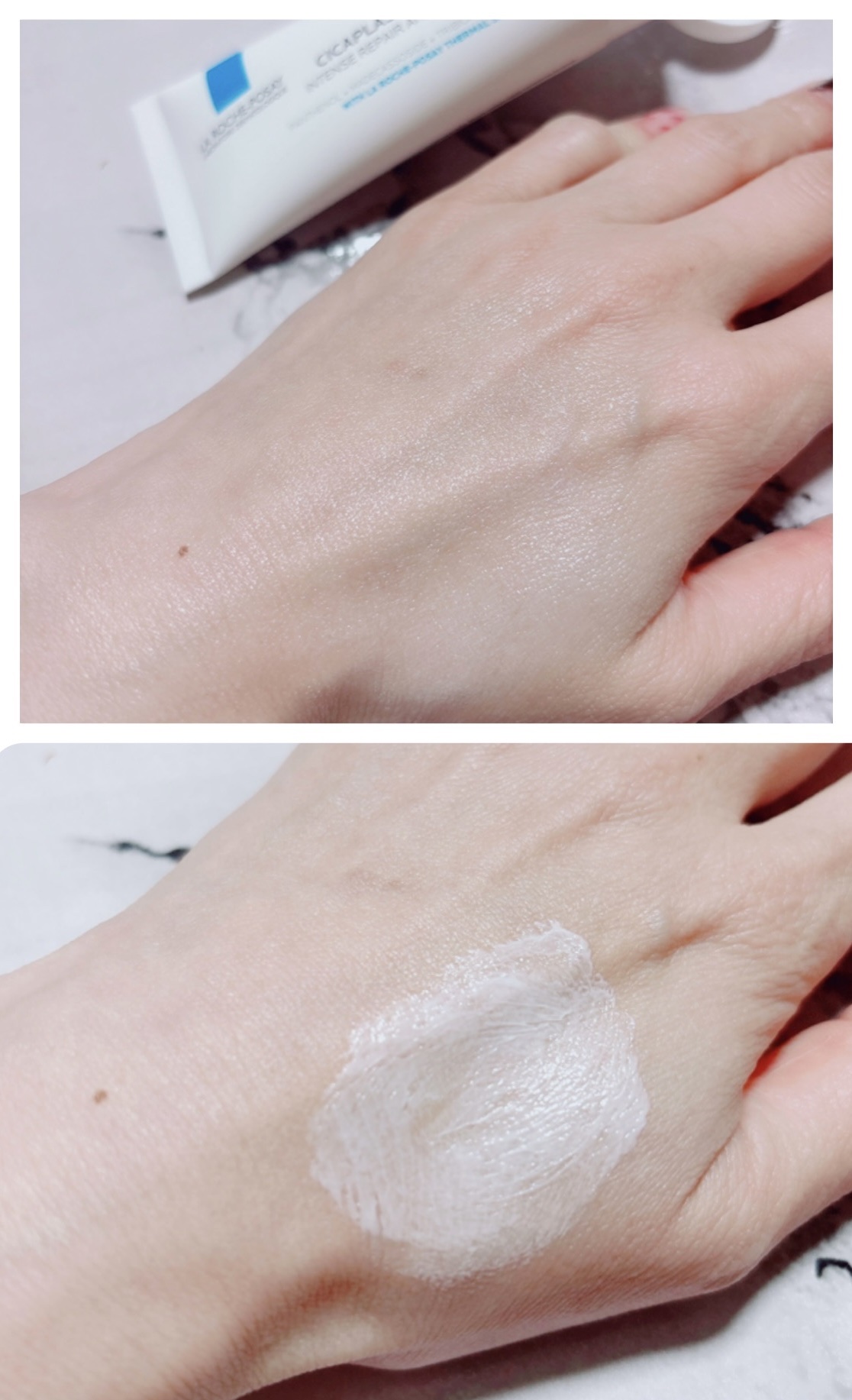 シカプラスト リペアクリーム B5+	/ラ ロッシュ ポゼ/フェイスクリームを使ったクチコミ（3枚目）