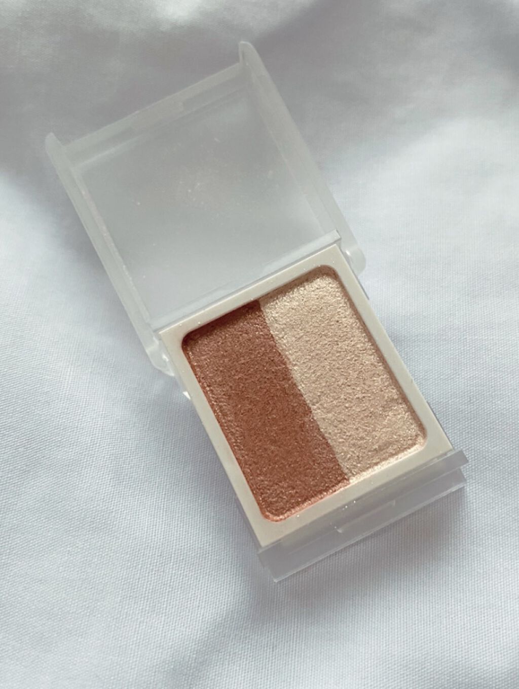 アイカラー2色タイプ/無印良品/アイシャドウパレットを使ったクチコミ（2枚目）