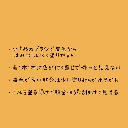 ハンオールブロウカラ/rom&nd/眉マスカラを使ったクチコミ(3枚目)