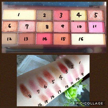 アイラブチョコレート ローズゴールド/MAKEUP REVOLUTION/アイシャドウパレットを使ったクチコミ（1枚目）