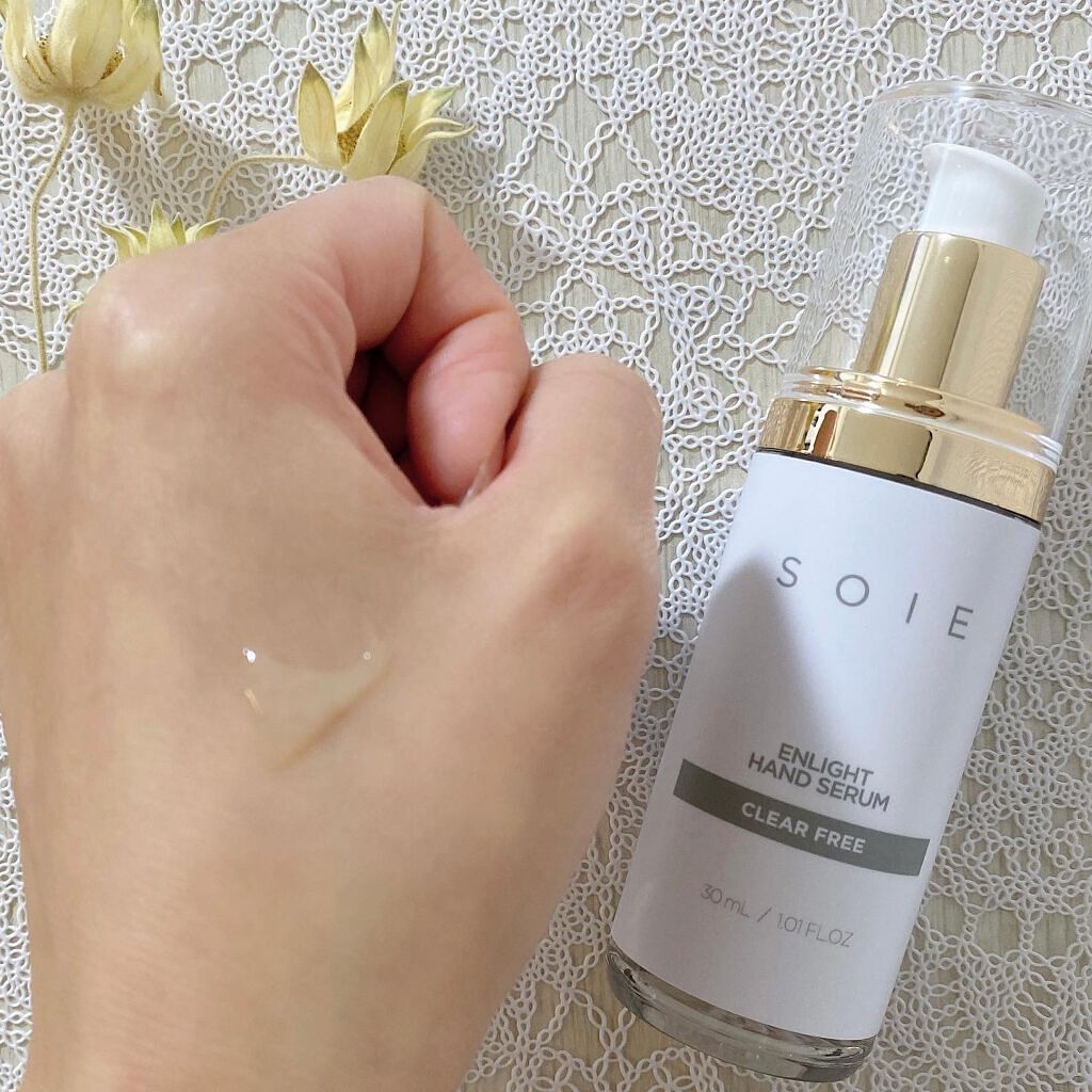 エンライトハンドセラム(ハンド美容液)無香料/SOIE/ハンドクリームを使ったクチコミ(4枚目)