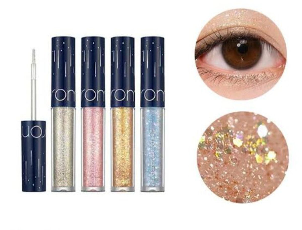 リキッド グリッター シャドウ/rom&nd/グリッターを使ったクチコミ（1枚目）