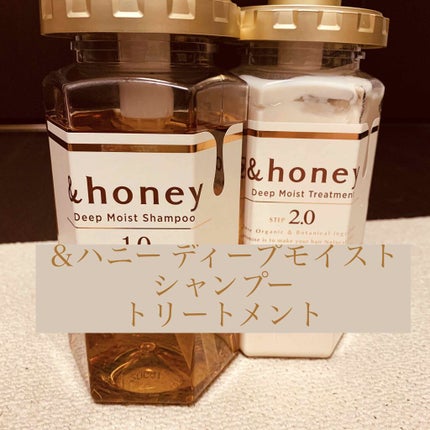 ディープモイスト シャンプー1.0/ヘアトリートメント2.0/&honey/市販シャンプーを使ったクチコミ(1枚目)