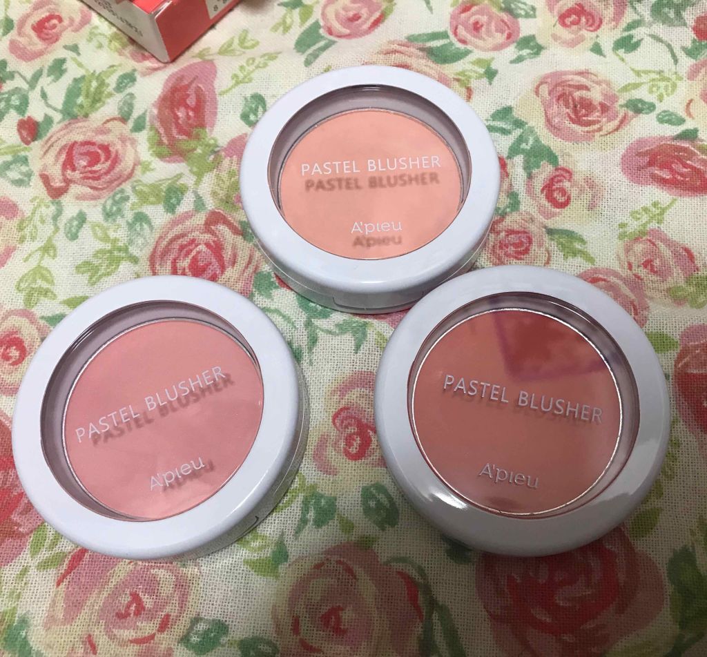 アピュー パステルブラッシャー/A’pieu/パウダーチークを使ったクチコミ(2枚目)