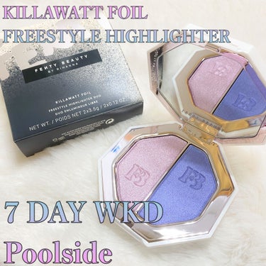 ▶︎FENTY BEAUTY BY RIHANNA
KILLAWATT FOIL FREESTYLE HIGHLIGHTER
7 DAY WKD/Poolside($36)

Fenty Beauty購